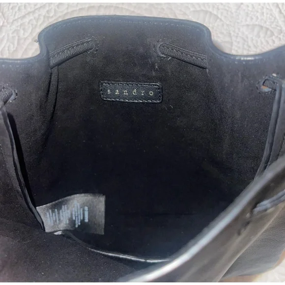 Sandro Black Mini Leather Bag - Picture 2 of 5